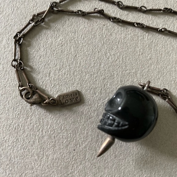 Pamela Love Onyx Skull necklace - Picture 3 of 4